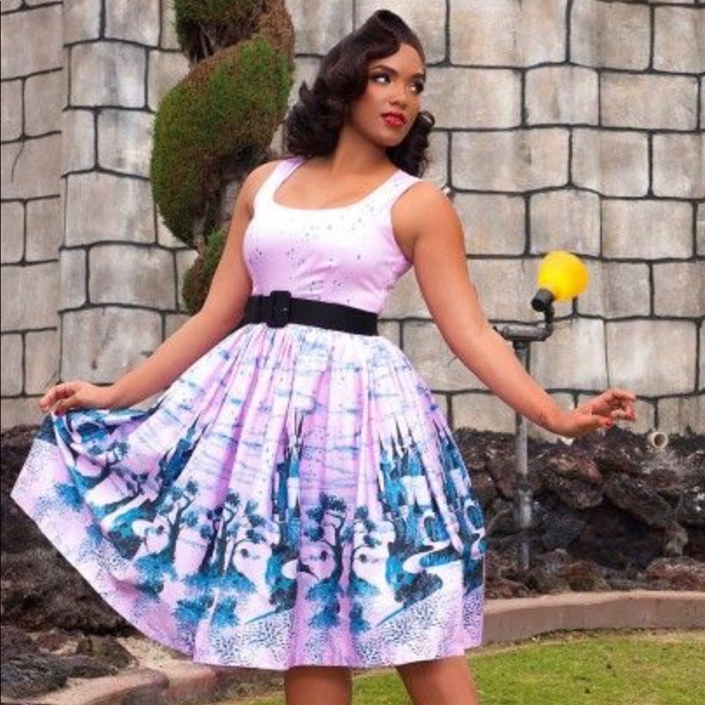 Pinup Girl clothing Aurora Pink Dress
